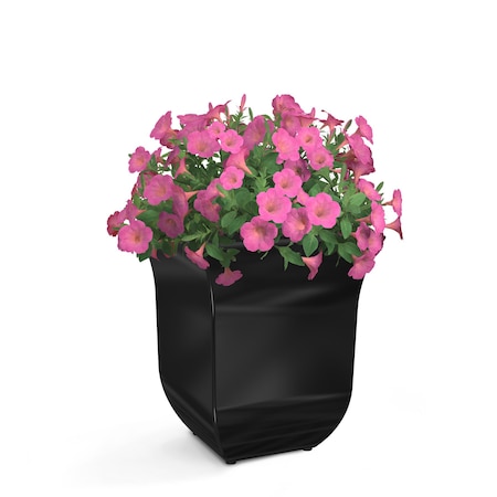 Mayne Valencia 8in Planter - Black 3870-B